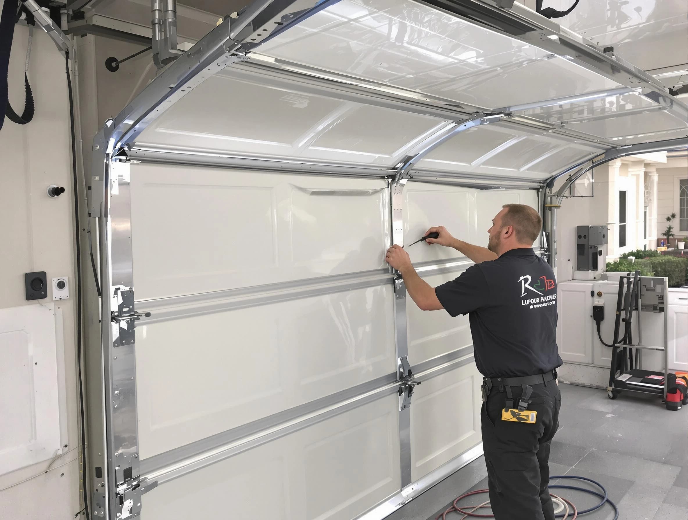 Haverhill Garage Door Repair professional performing panel repair in Haverhill