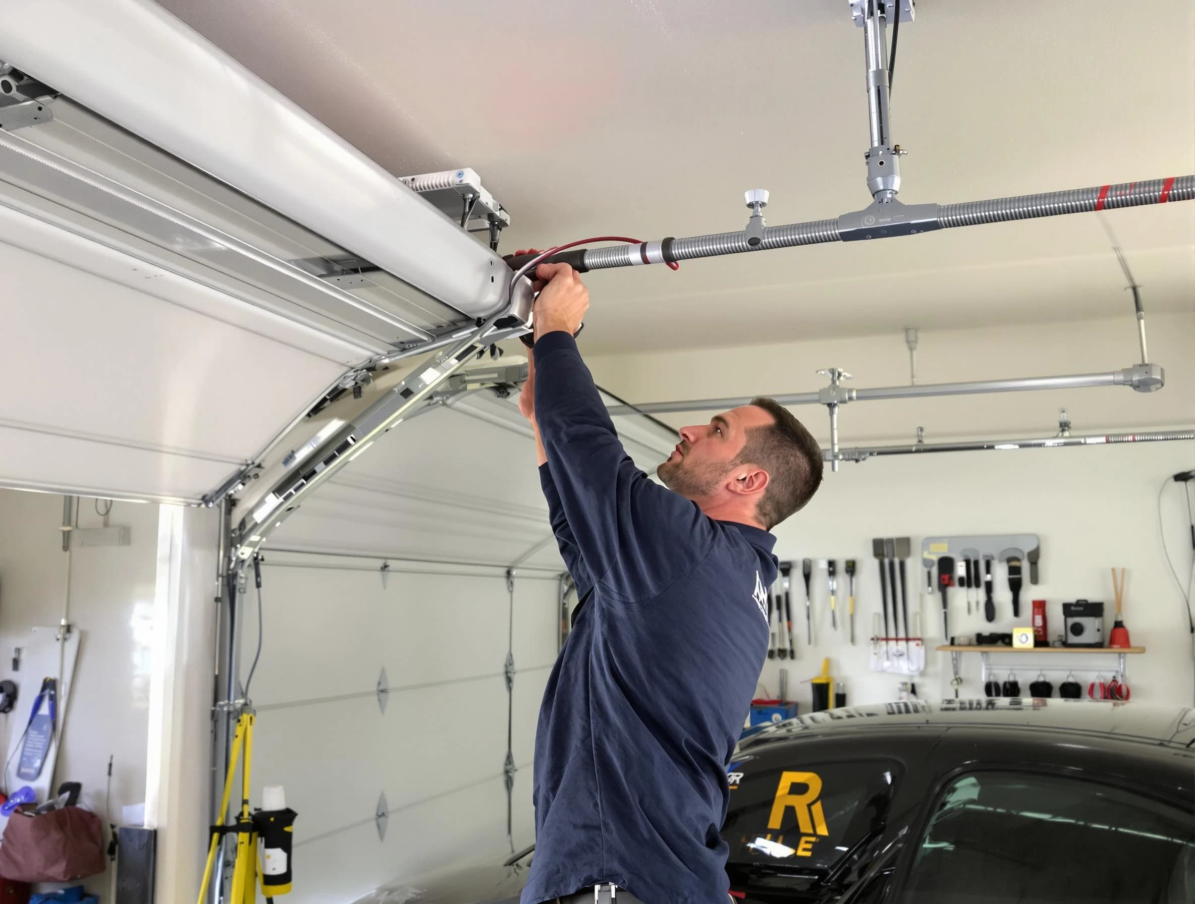 Haverhill Garage Door Repair technician performing garage door cable repair in Haverhill